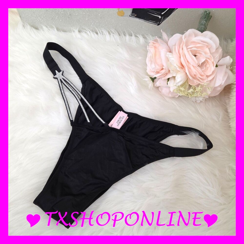 💗👙Victoria's Secret VERY SEXY Bling Starstruck brazilian panty 👙💗